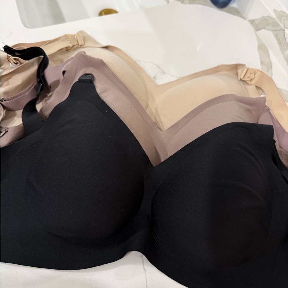Elegant Black, Oyster and Beige Women's Nursing Bras